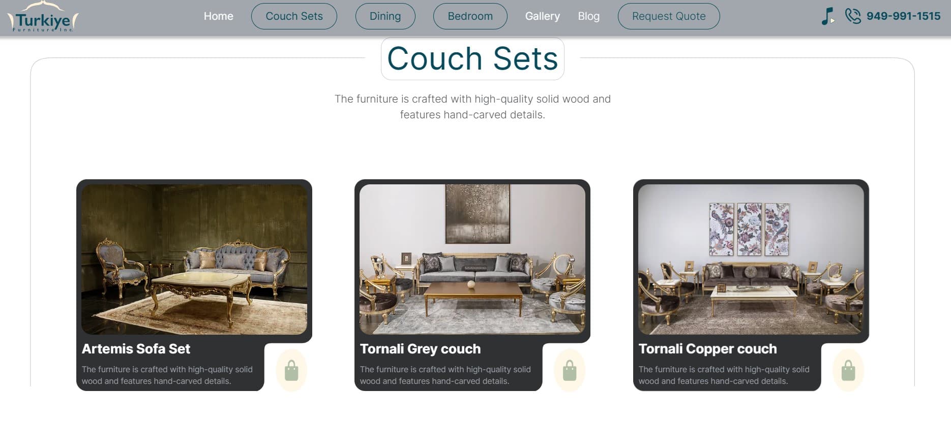 Turkiye furniture in California